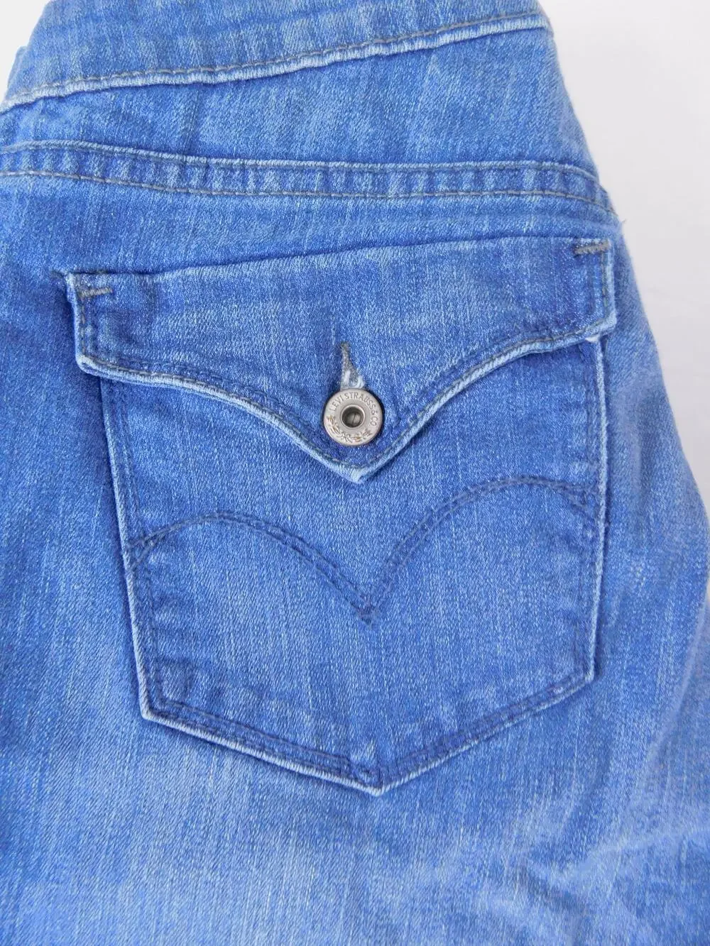 Levi's Bold Curve Boot Jeans Womens 16W Blue Medium Wash Bootcut Stretch Denim
